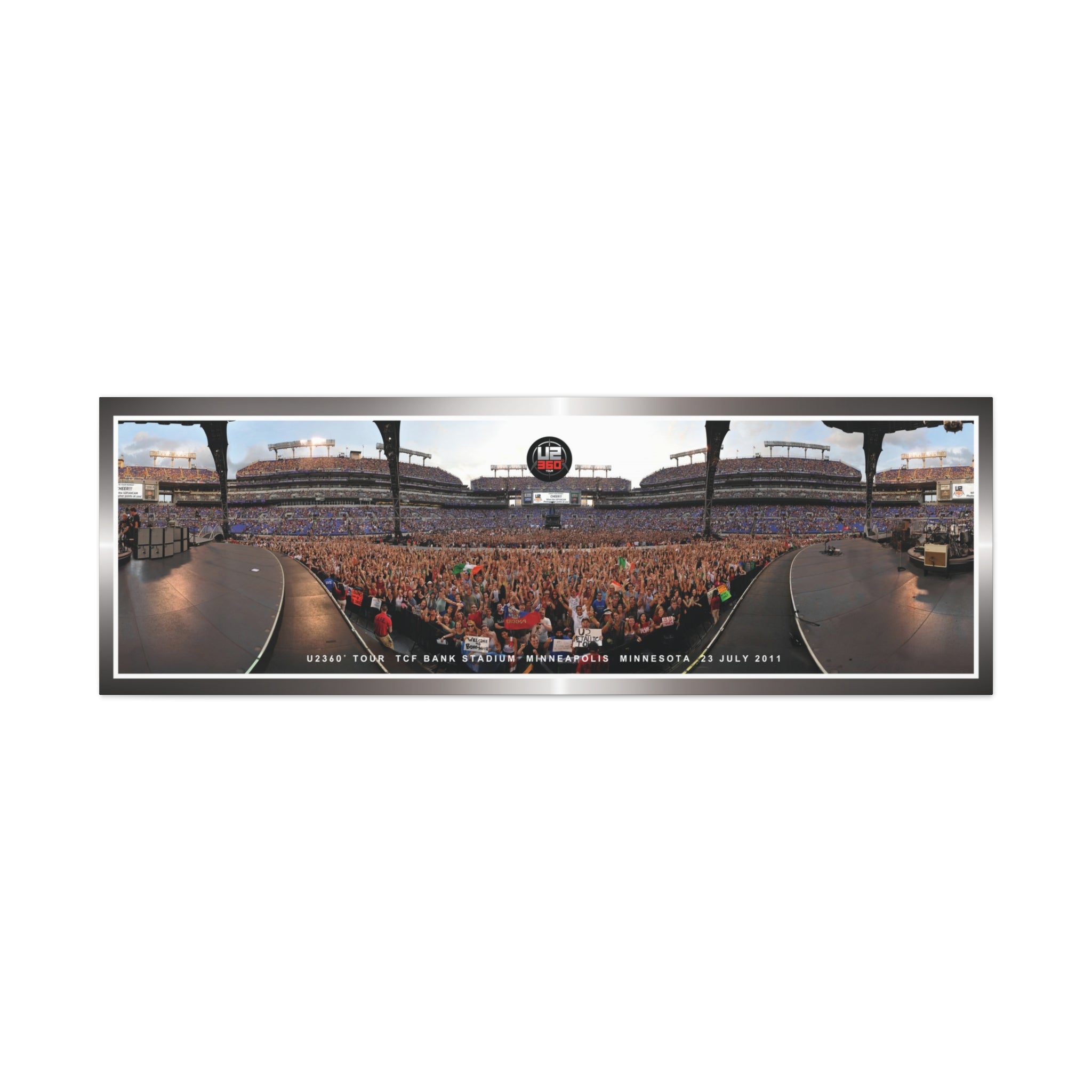 U2 360° Tour Crowd Canvas (Horizontal)